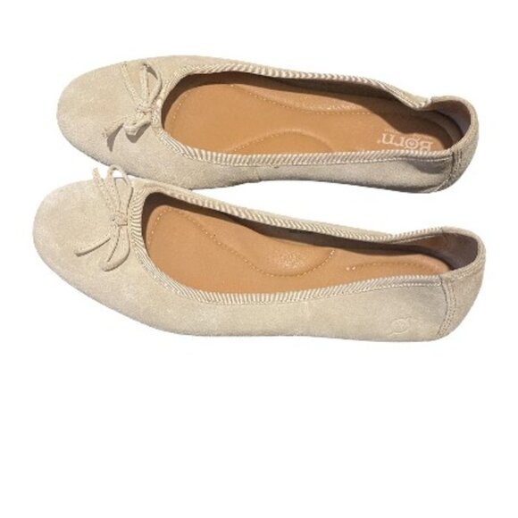 BORN NUBUCK SUEDE SLIP ON BALLET FLATS - Picture 4 of 4